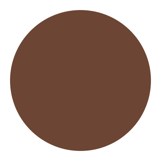 Brown Circle Flat Emoji from Fluent Emoji Flat Set