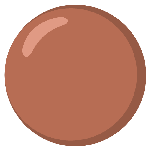 Brown Circle Emoji from Noto Emoji Set