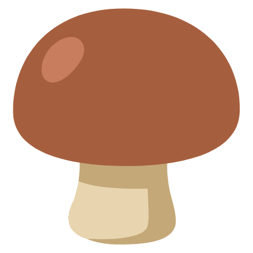 Brown Mushroom Emoji from Noto Emojis Set