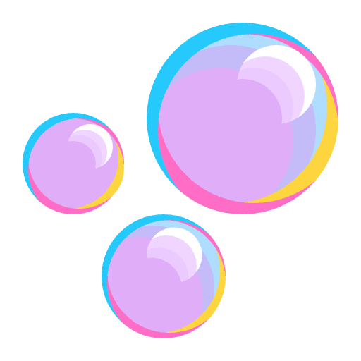 Bubbles Flat Emoji from Fluent Emoji Flat Set