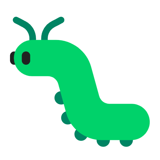 Bug Flat Emoji from Fluent Emoji Flat Set