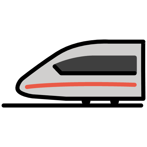 Bullet Train Emoji from OpenMoji Set