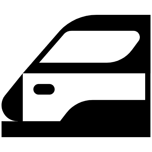 Bullet Train High Contrast Emoji from Fluent Emoji High Contrast Set