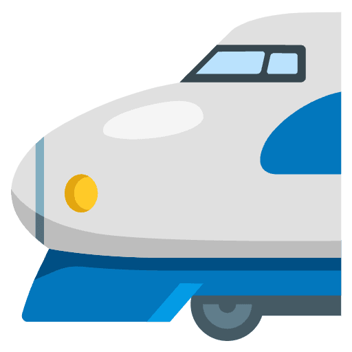 Bullet Train Emoji from Noto Emoji Set