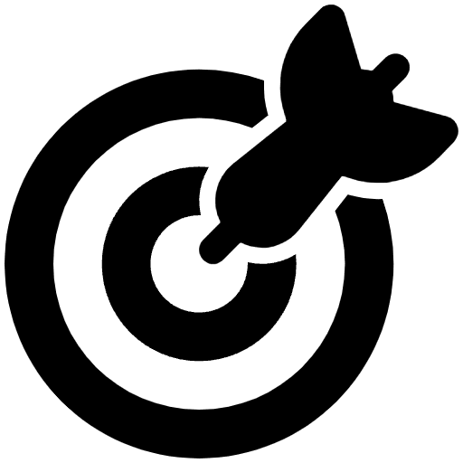 Bullseye High Contrast Emoji from Fluent Emoji High Contrast Set