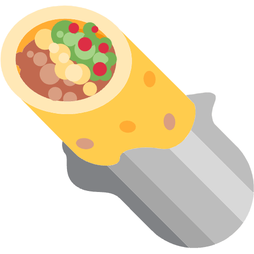 Burrito Emoji from Twemoji Emoji Set