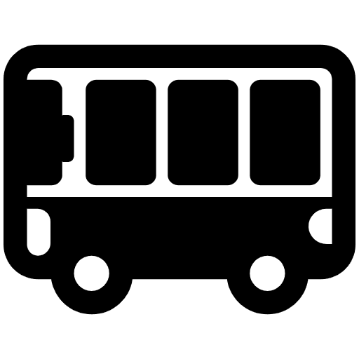 Bus High Contrast Element from Fluent Emoji High Contrast Set