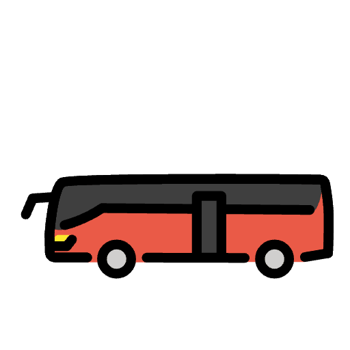 Bus Emoji from OpenMoji Set