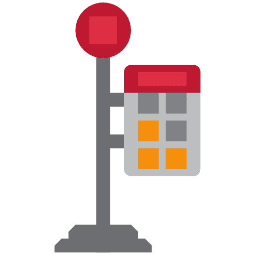 Bus Stop Element from Twemoji Emoji Set