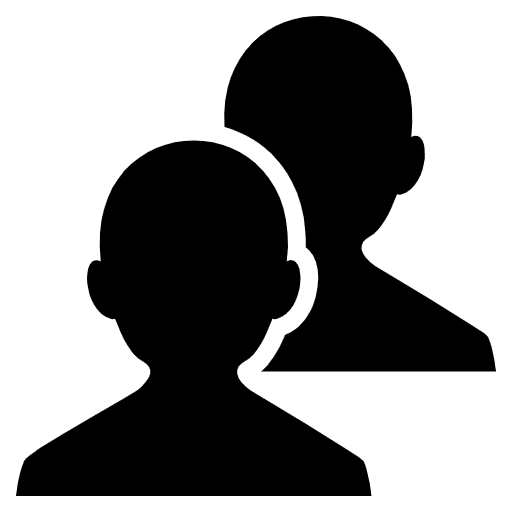 Busts In Silhouette Emoji from EmojiTwo Black Set