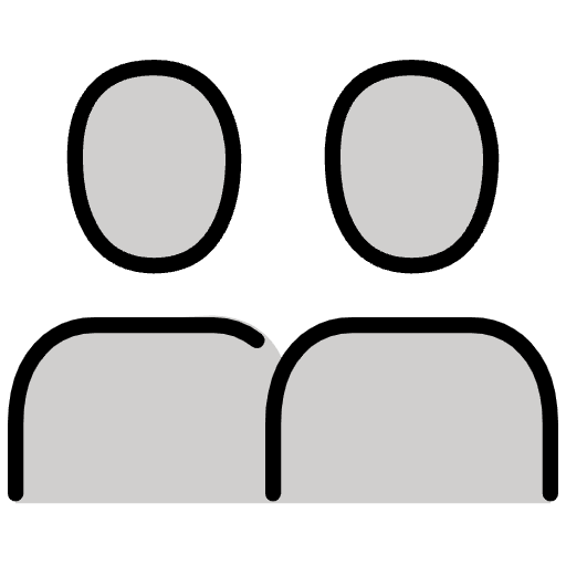 Busts In Silhouette Emoji from OpenMoji Set