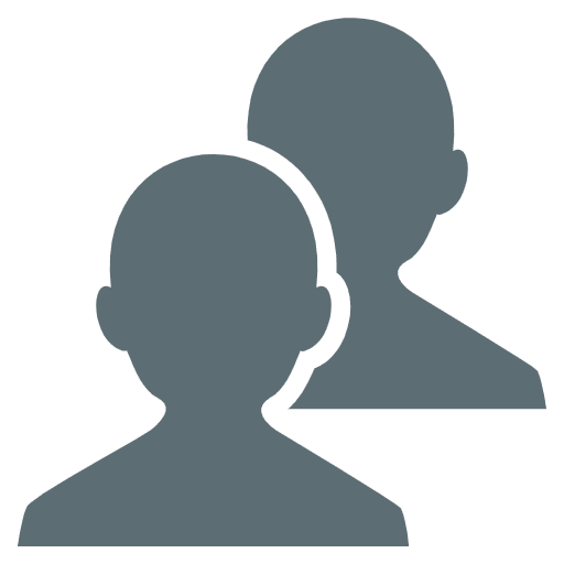 Busts In Silhouette Emoji from EmojiTwo Colors Set