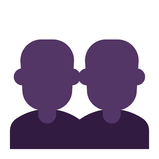 Busts In Silhouette Flat Emoji from Fluent Emoji Flat Set