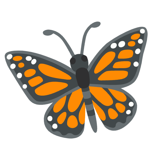 Butterfly Emoji from Noto Emoji Set