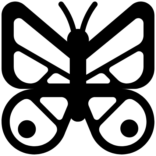 Butterfly High Contrast Emoji from Fluent Emoji High Contrast Set