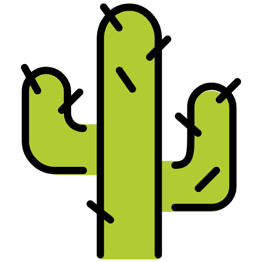Cactus Emoji from OpenMoji Emoji Set