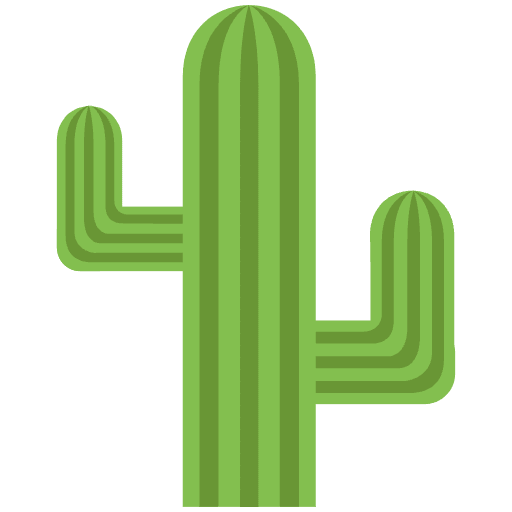 Cactus Emoji from EmojiTwo Colors Set