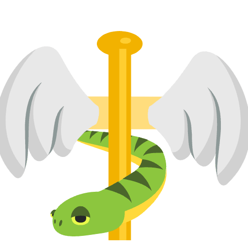 Caduceus Emoji from EmojiTwo Colors Set