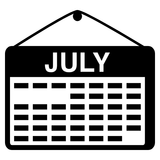 Calendar Emoji from EmojiTwo Black Set