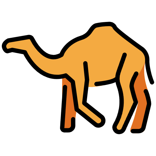 Camel Emoji from OpenMoji Set