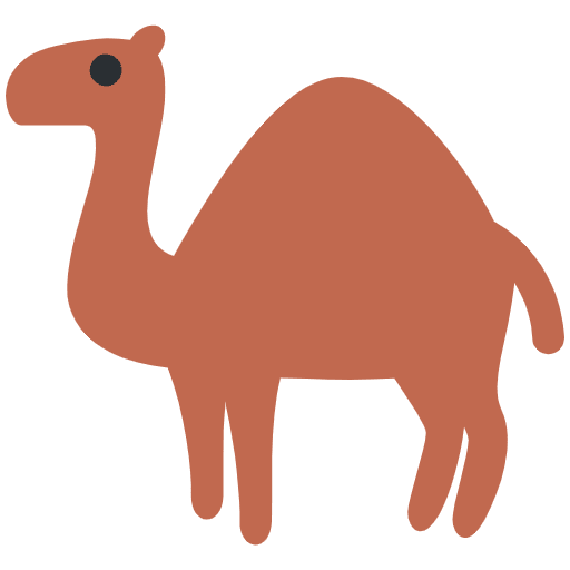 Camel Emoji from Twemoji Set