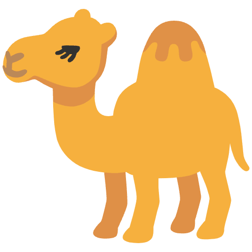 Camel Emoji from Noto Emojis Set