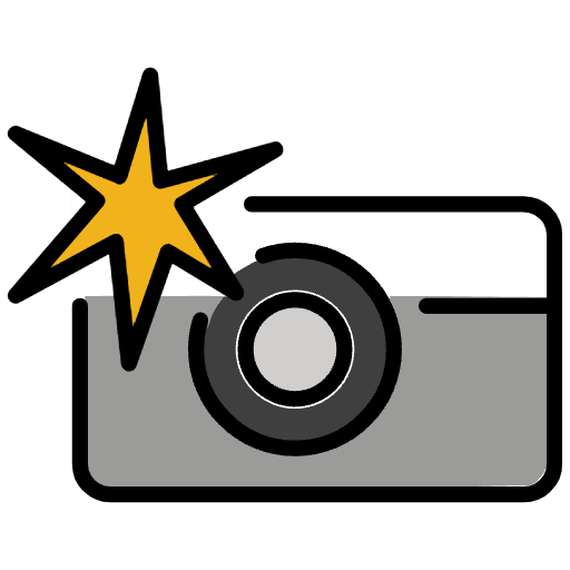 Camera With Flash Emoji from OpenMoji Set