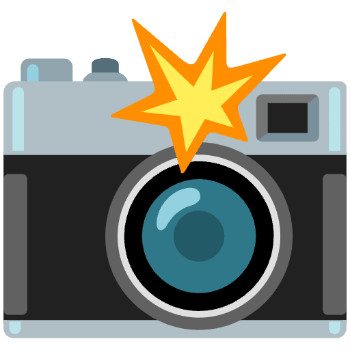 Camera With Flash Emoji from Noto Emoji Set