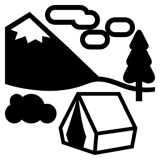Camping Element from EmojiTwo Black Set