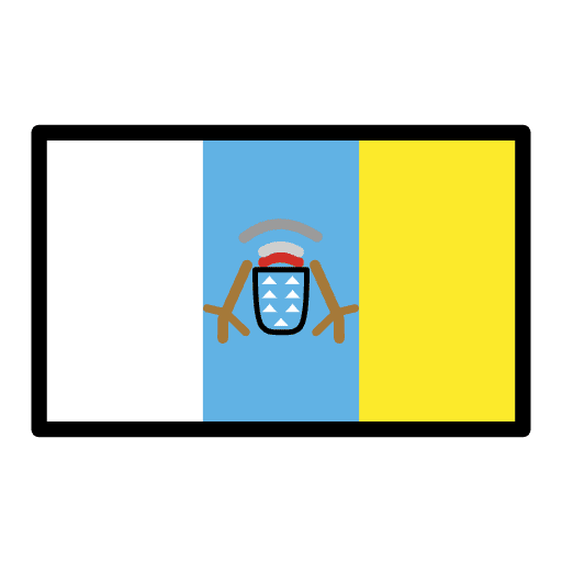 Canary Islands Flag Emoji from OpenMoji Set