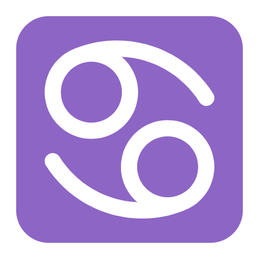 Cancer Flat Element from Fluent Emoji Flat Set