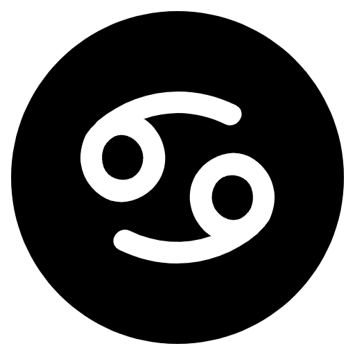 Cancer Element from EmojiTwo Black Set