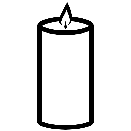 Candle Emoji from EmojiTwo Black Set