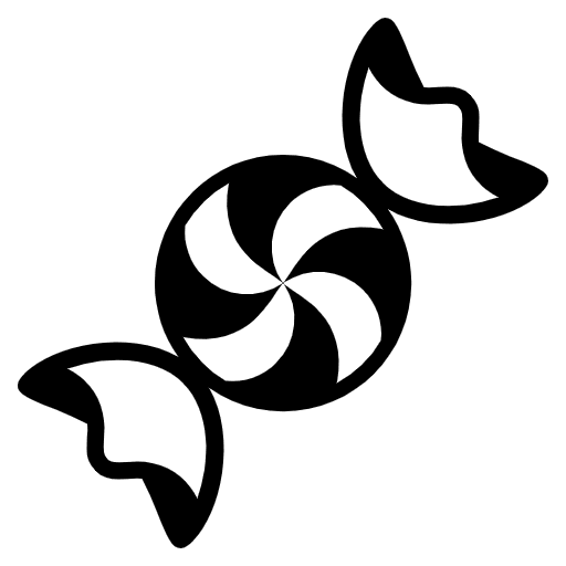 Candy Emoji from EmojiTwo Black Set