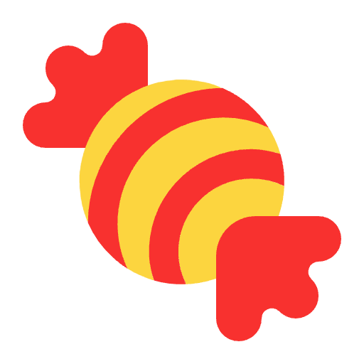Candy Flat Emoji from Fluent Emoji Flat Set