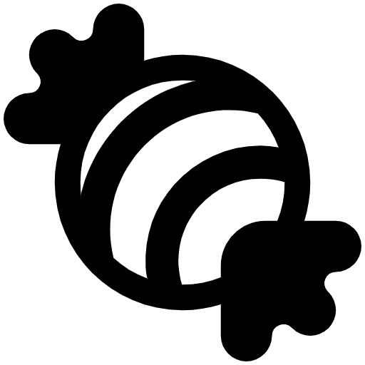 Candy High Contrast Element from Fluent Emoji High Contrast Set