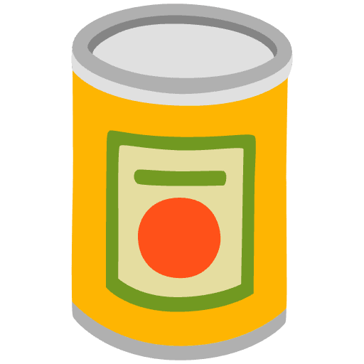 Canned Food Emoji from Noto Emojis Set