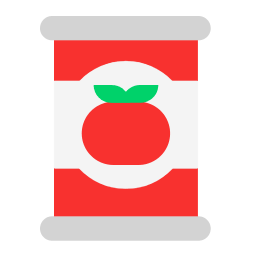 Canned Food Flat Emoji from Fluent Emoji Flat Set