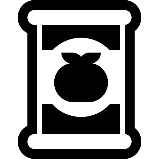 Canned Food High Contrast Emoji from Fluent Emoji High Contrast Set