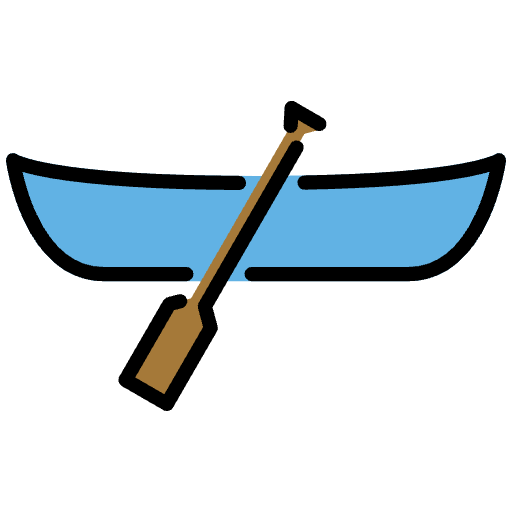 Canoe Element from OpenMoji Emoji Set