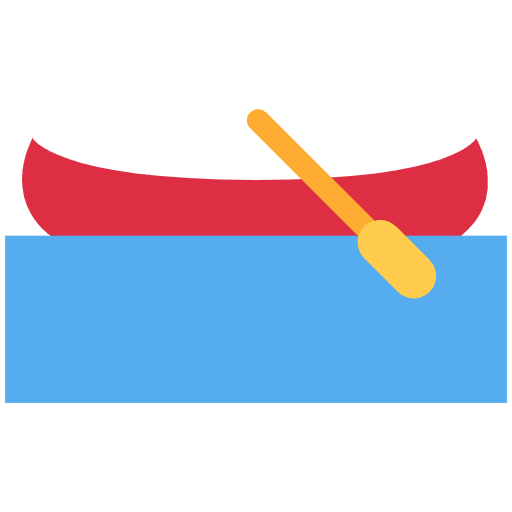 Canoe Emoji from Twemoji Emoji Set