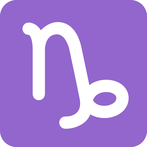 Capricorn Emoji from Twemoji Emoji Set