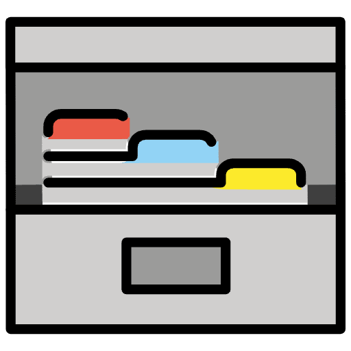 Card File Box Emoji from OpenMoji Emoji Set