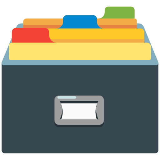 Card File Box Emoji from Noto Emojis Set