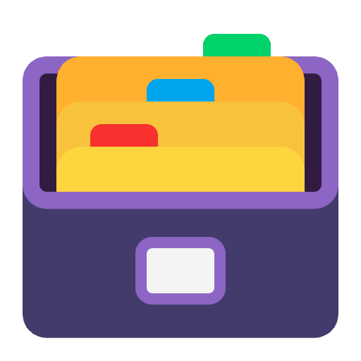 Card File Box Flat Emoji from Fluent Emoji Flat Set