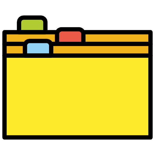 Card Index Dividers Emoji from OpenMoji Emoji Set