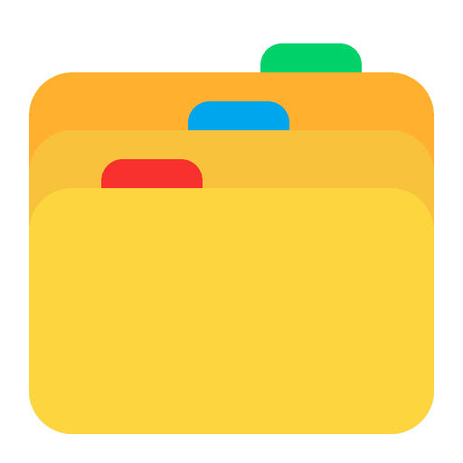 Card Index Dividers Flat Emoji from Fluent Emoji Flat Set