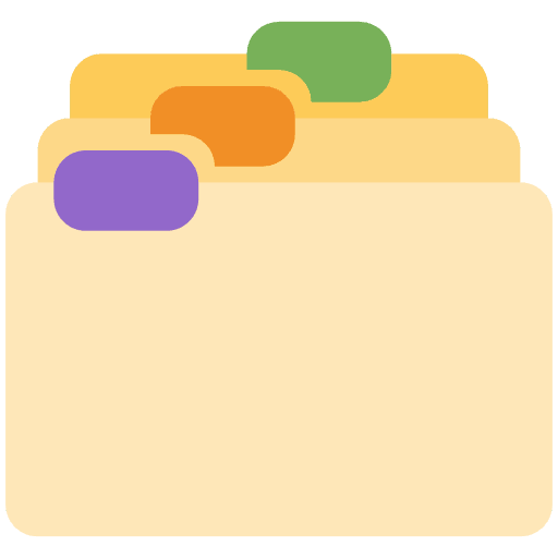 Card Index Dividers Emoji from Twemoji Emoji Set
