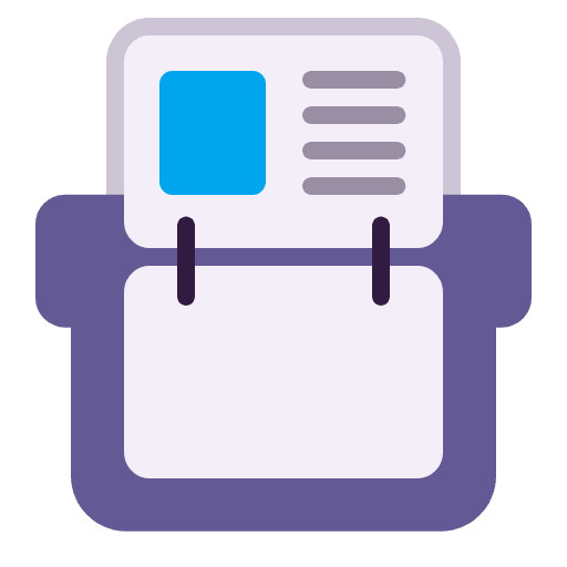 Card Index Flat Emoji from Fluent Emoji Flat Set