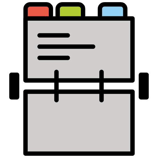 Card Index Emoji from OpenMoji Set